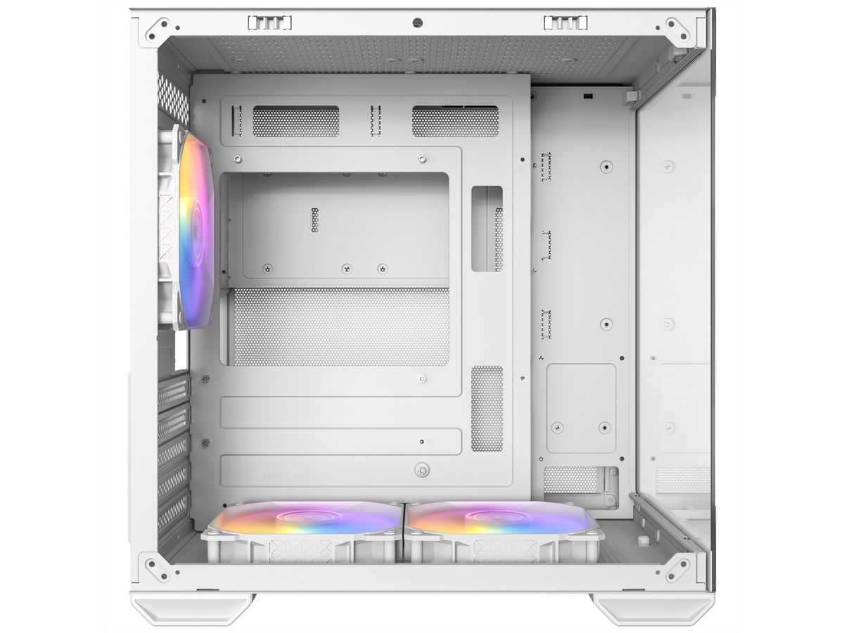 ANTEC CX60M ARGB PC Gehäuse Mini Tower Micro-ATX, weiß