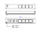 BACHMANN CONI Large 2x Schutzkontakt 4x ABD