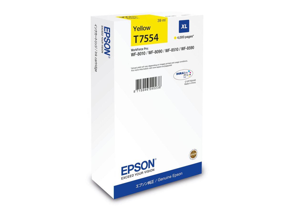 Epson C13T75544N Druckerpatrone 1 Stück(e) Original Hohe (XL-) Ausbeute Gelb