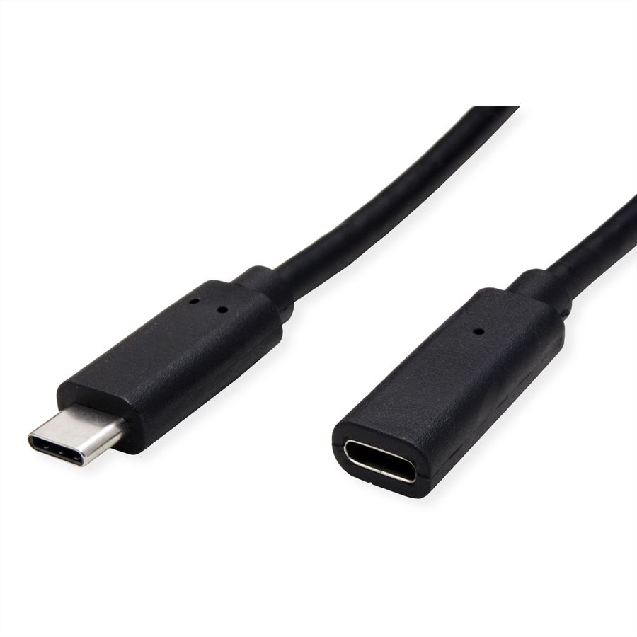 VALUE Video-Verlängerungskabel (DP Alt Mode) USB Typ C-C, ST/BU, schwarz, 1,5 m