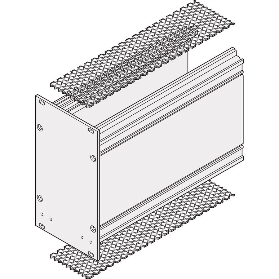 SCHROFF Deckblech für Kassetten - KAS DECKBLECH MP 12TE 227T