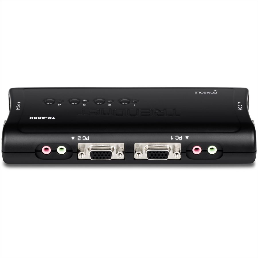 TRENDnet TK-409K KVM Switch 4-Port USB Kit mit Audio