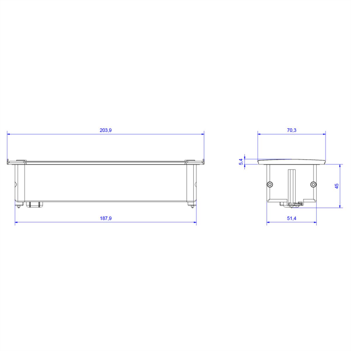 BACHMANN KAPSA Small 2x Schutzkontakt 1x ABD, GST18-Stecker