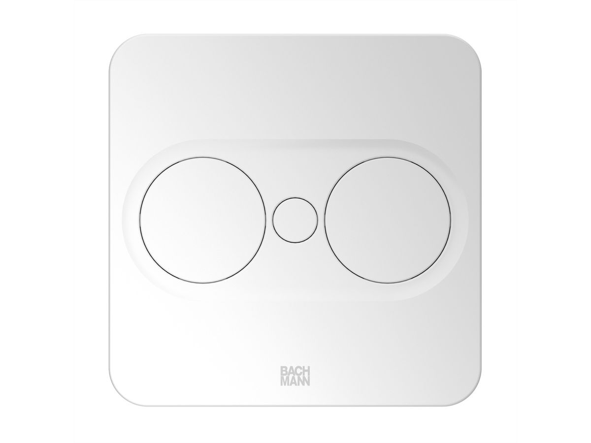 BACHMANN TWIST2 1xCH 1xUSB A/C 22W, L=0,2m RAL9010 30GE eckig