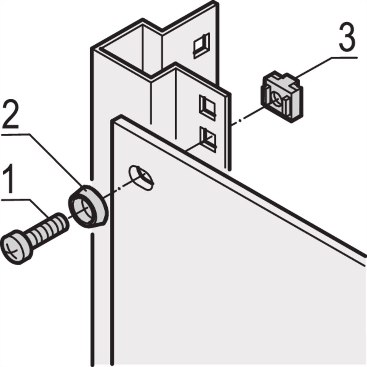 SCHROFF Käfigmutter M6 - KAEFIGMUTTERN M6/2,5 100STK
