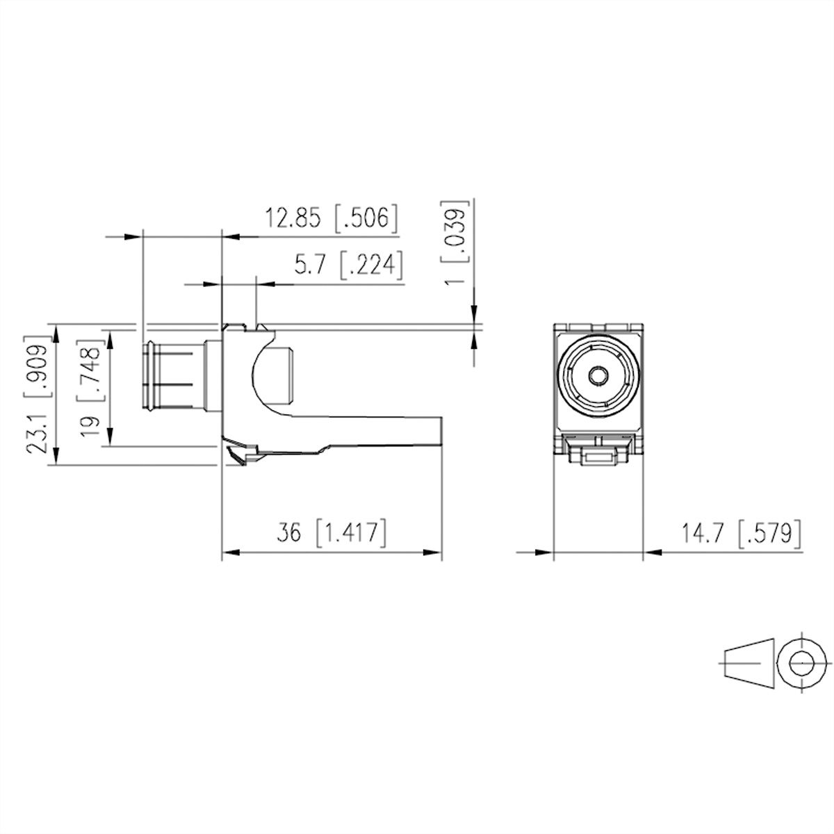METZ CONNECT KOAX modul F/IEC-Buchse
