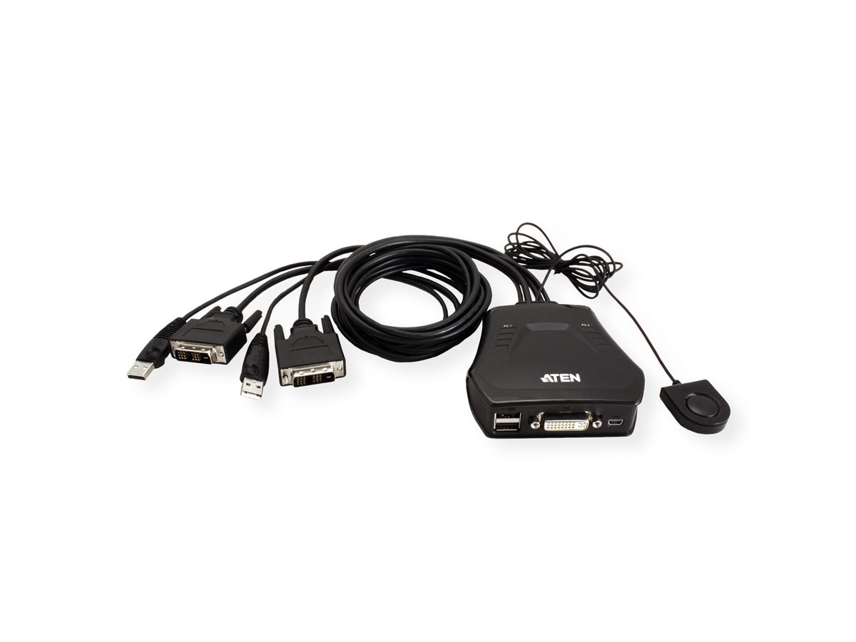 ATEN CS22D 2-Port USB DVI KVM Switch