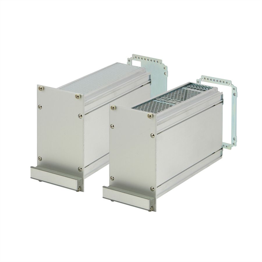 SCHROFF Kassetten PRO 3 HE-Bausätze, Frontplatte geschirmt (Textildichtung) - KAS S1 FS EMV 3HE 42TE 227T