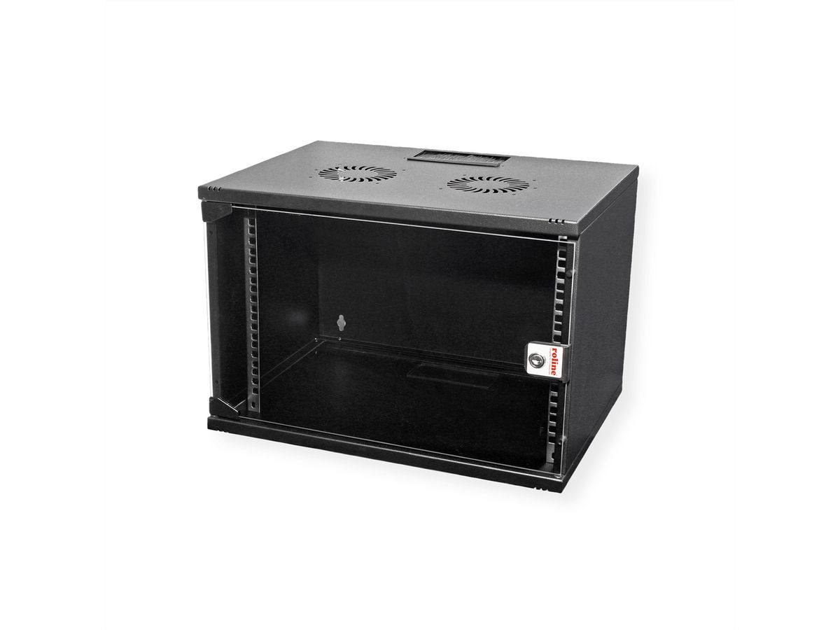 ROLINE 19-Zoll Wandgehäuse Basic 7 HE, 540x400 BxT Bausatz schwarz