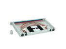 TELEGÄRTNER BASIS V LWL-Panel mit Kupplungen & Pigtails, 24x LC Duplex, blau, OS2 PC