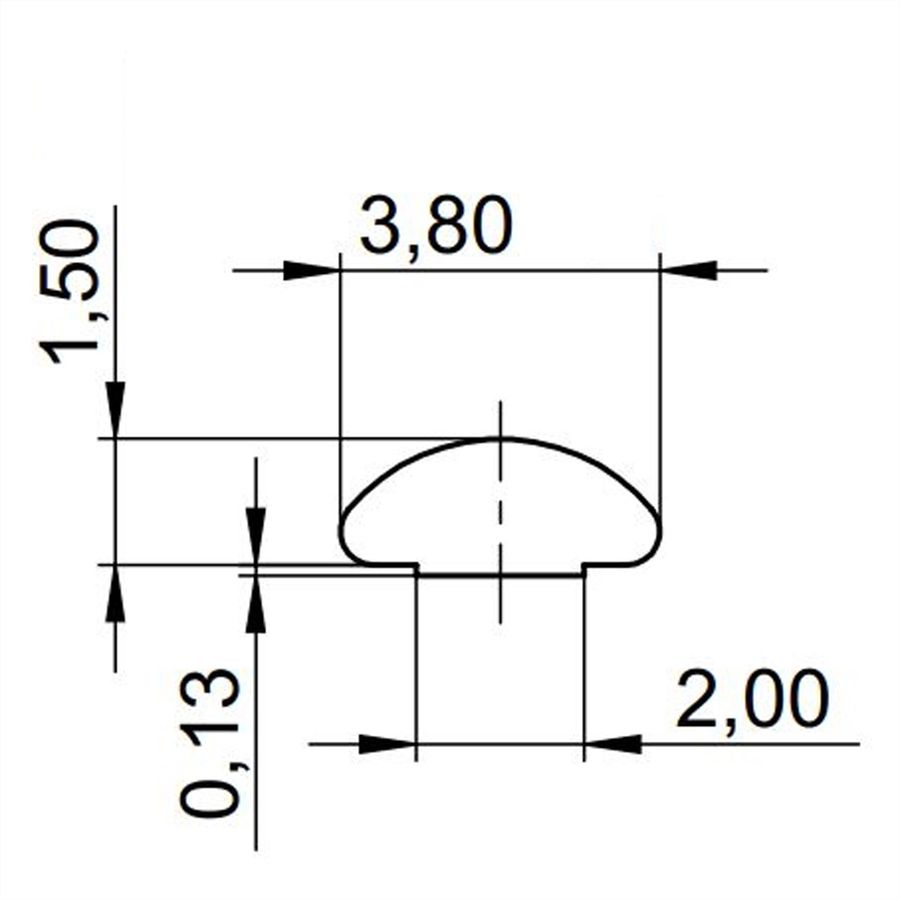 SCHROFF EMV-Dichtung (Textil) - EMC PROFILDICHTUNG 3HE 10STK