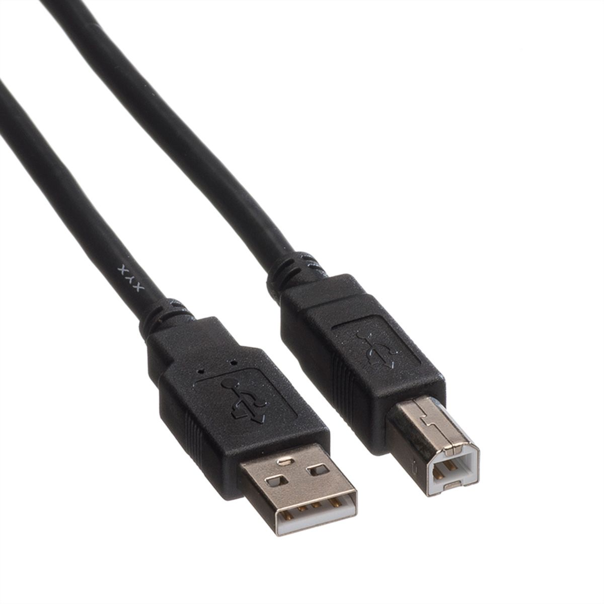 ROLINE GREEN USB 2.0 Kabel, Typ A-B, schwarz, 1,8 m