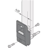 SCHROFF IEEE Griff, Version IET - IET-GRIFF OBEN SW/GR 10STK