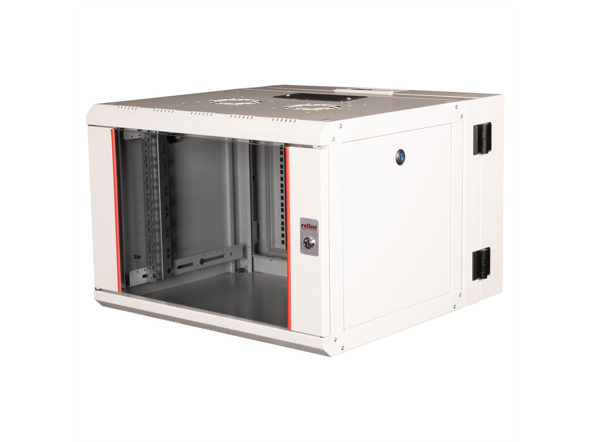 ROLINE 19-Zoll Wandgehäuse Pro 7 HE, 600x600 BxT zweiteilig schwenkbar grau