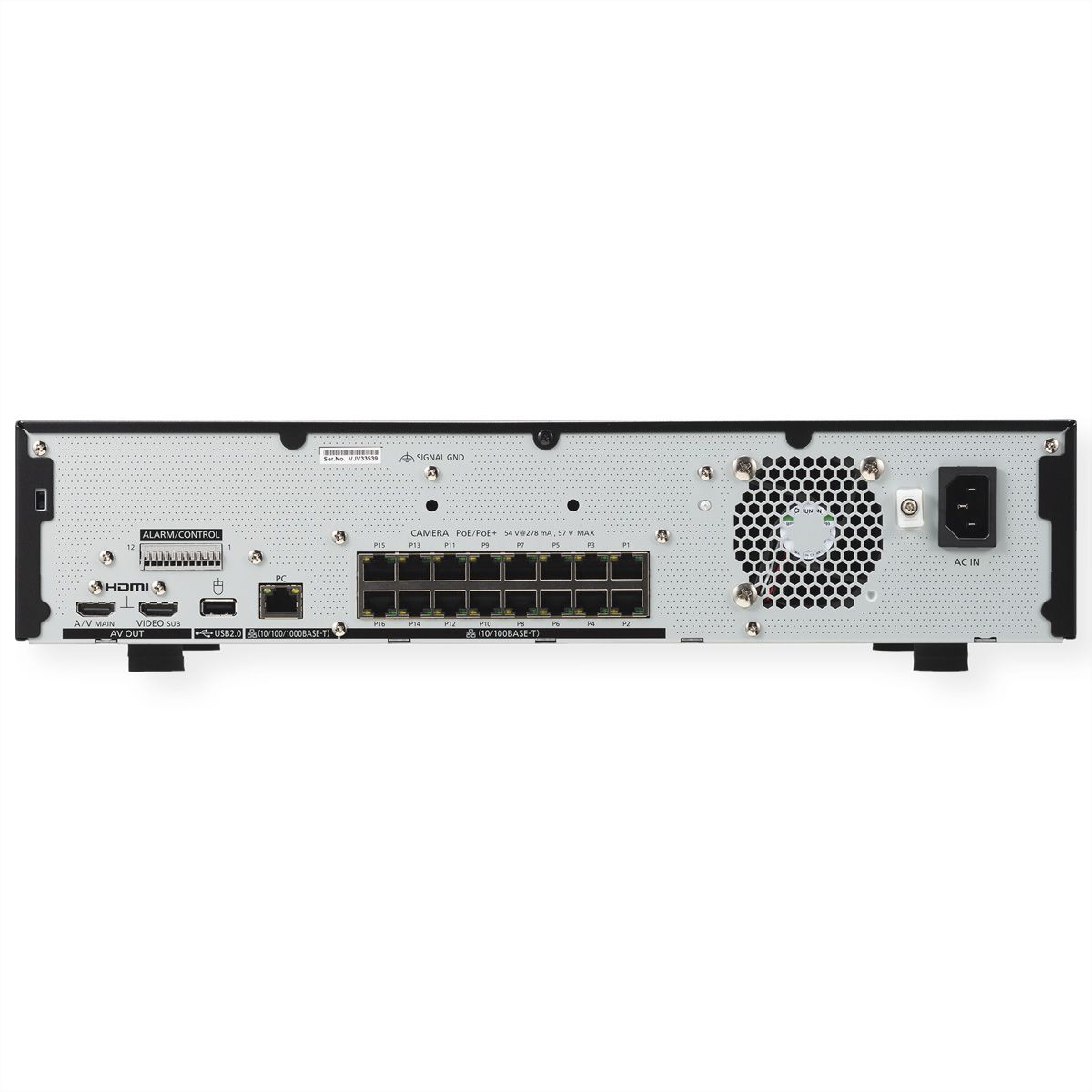 i-PRO WJ-NU301 NVR Netzwerk-Videorekorder, 16-CH, 16x PoE