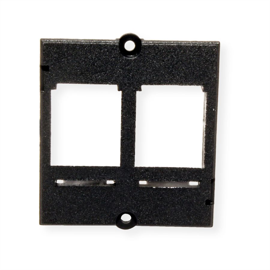 BACHMANN Custom Modul Rahmen 2x Keystone, schwarz