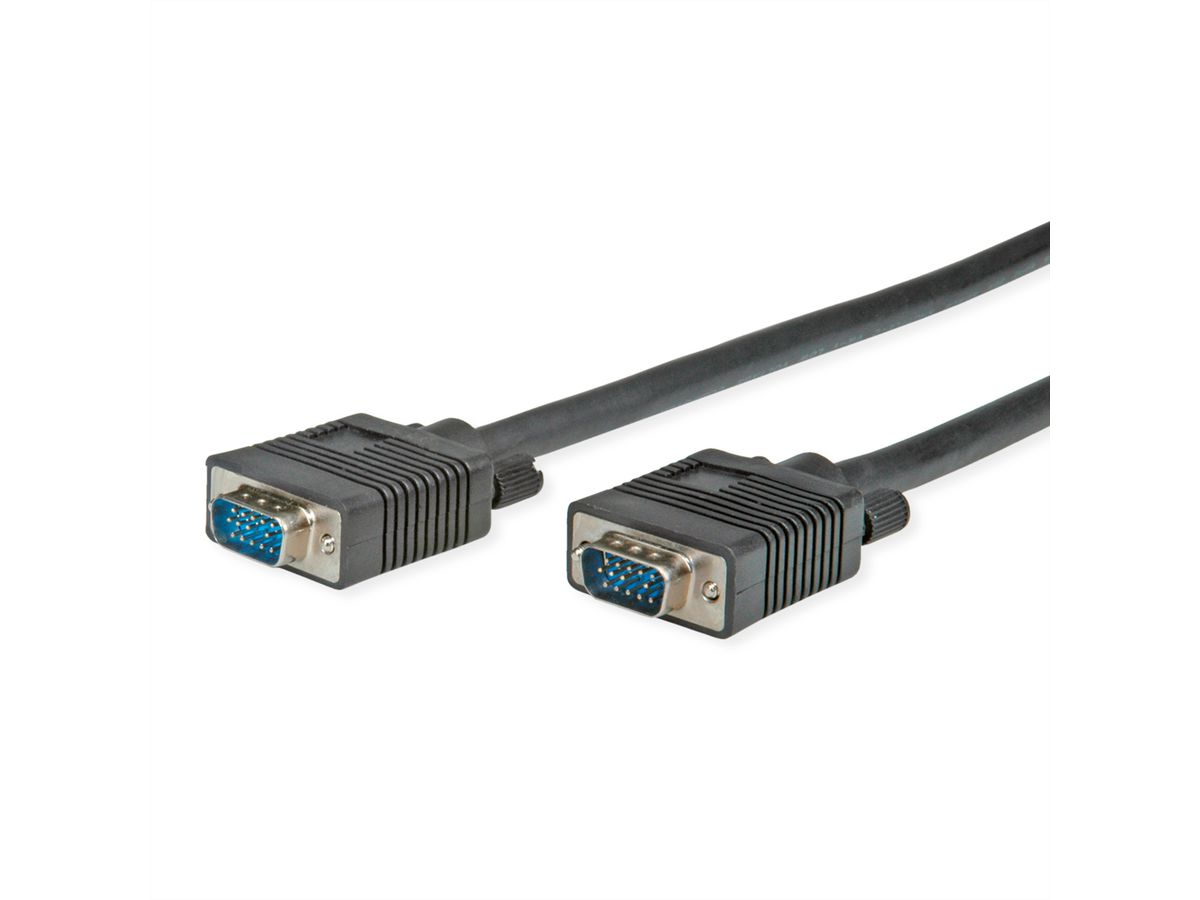 STANDARD SVGA Kabel HD15 ST - ST, schwarz, 6 m