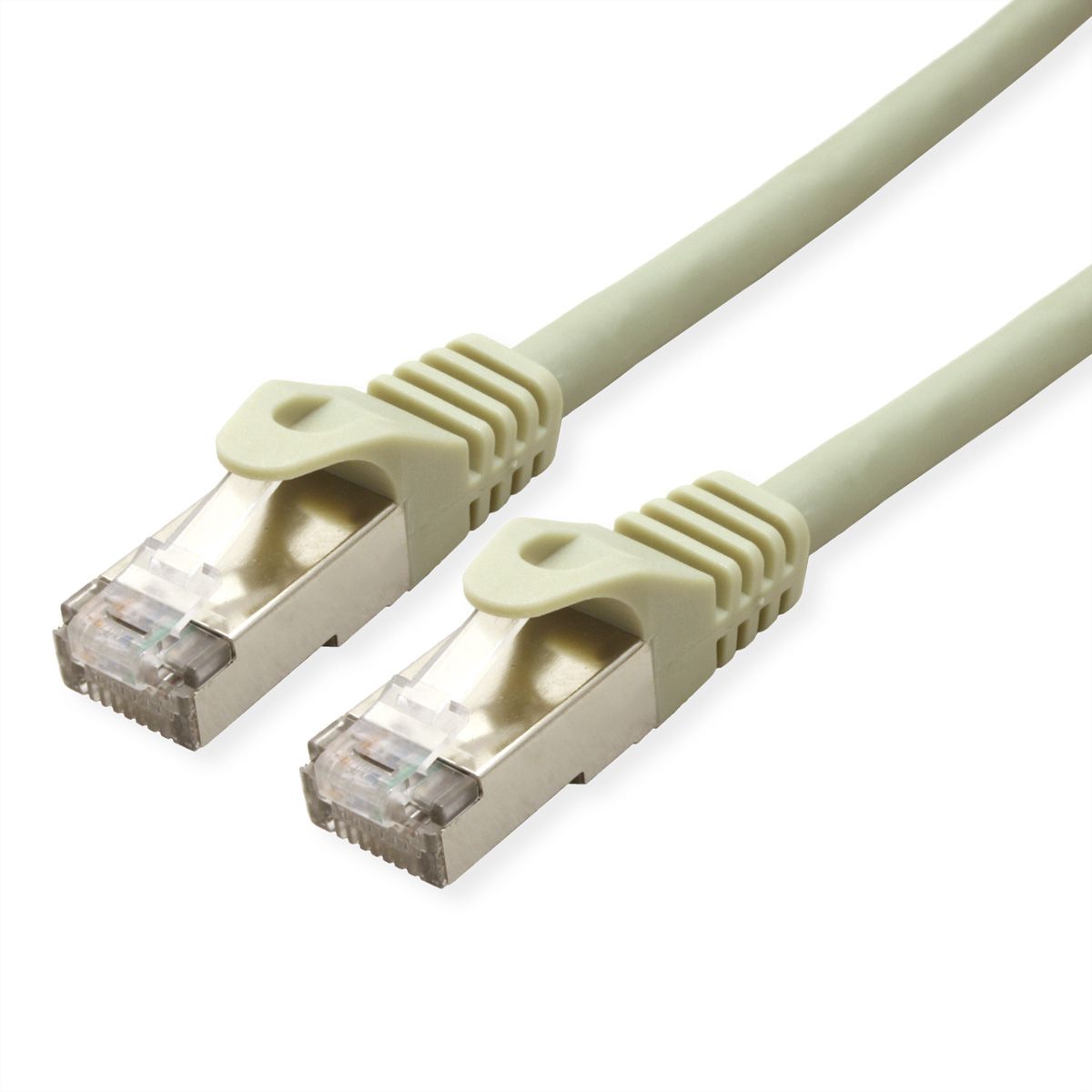 VALUE Patchkabel Cat.6A (Class EA) S/FTP (PiMF), Massivdraht, LSOH, grau, 30 m
