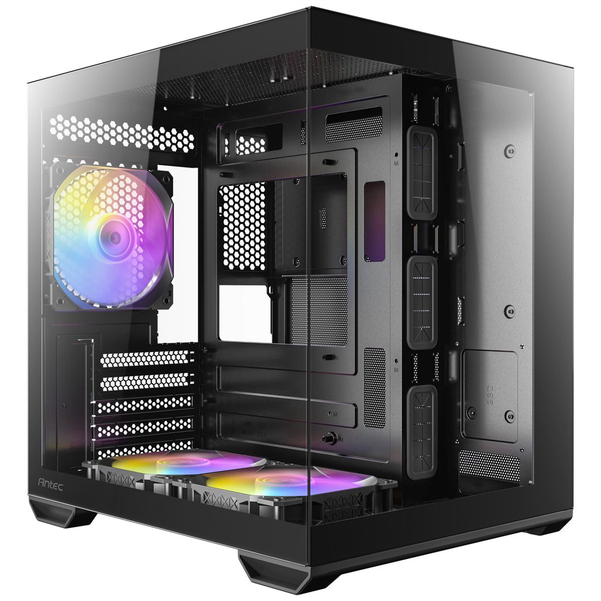 ANTEC CX60M ARGB PC Gehäuse Mini Tower Micro-ATX, schwarz