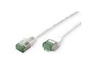 ROLINE RM U/FTP DataCenter Patchkabel Kat.6A (Class EA), slim, weiß, 2 m