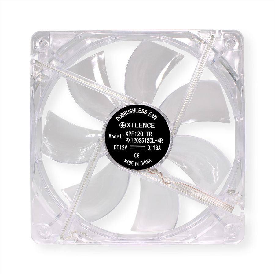 Xilence XPF120.TR 120mm Gehäuselüfter, rote LED