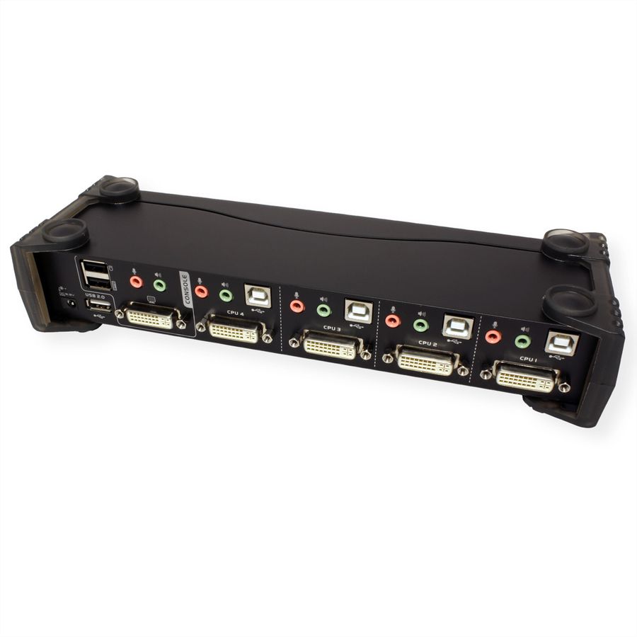 ATEN CS1764A KVM Switch DVI, USB, Audio, USB-Hub, 4 Ports