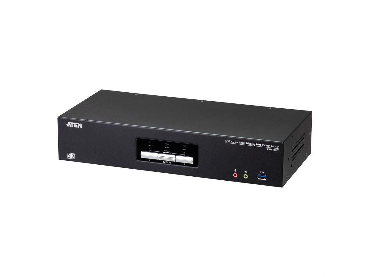 ATEN CS1942ATC 2-Port USB 3.0 4K DisplayPort KVM Switch für ATC Dual View