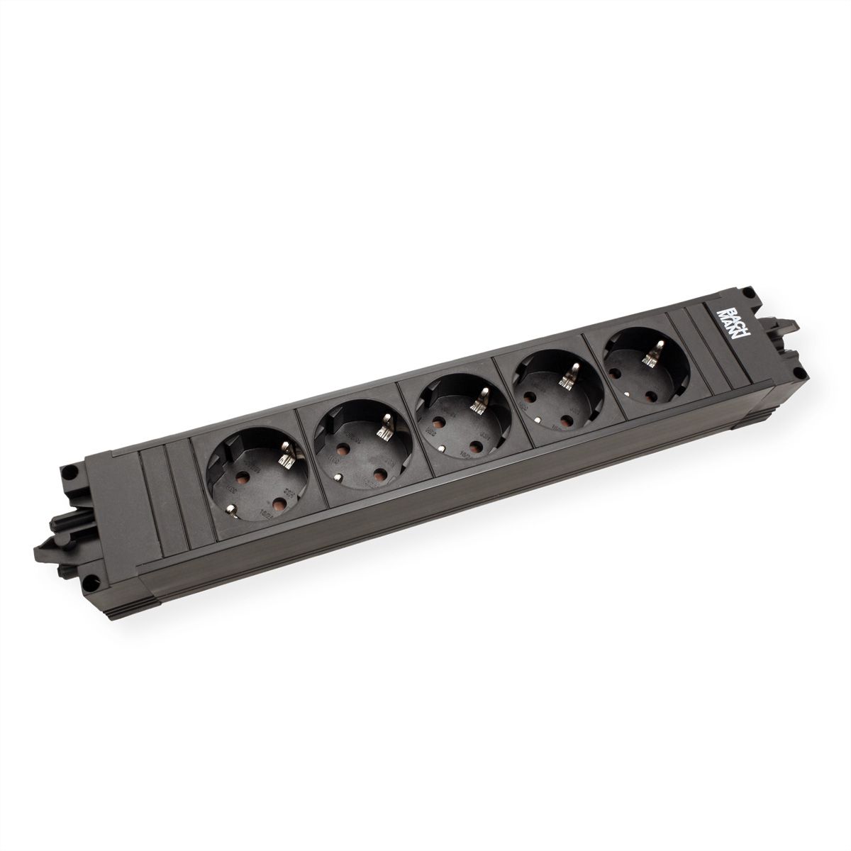 BACHMANN STEP BASE Schutzkontakt, 5x CEE7/3, schwarz