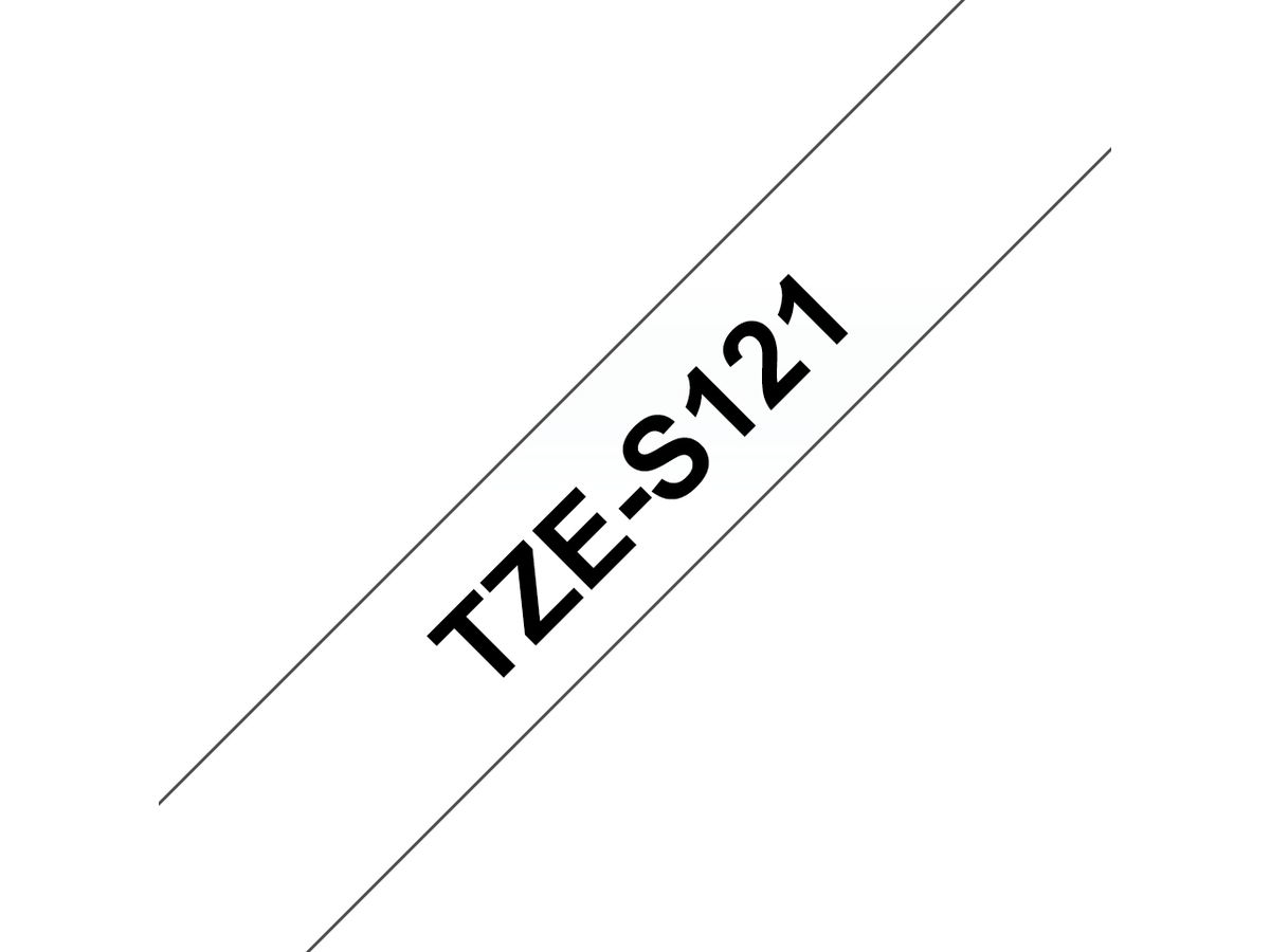 Brother TZe-S121 TZ Etiketten erstellendes Band
