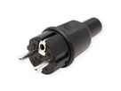BACHMANN Vollgummi Stecker, französisches System, IP44, schwarz