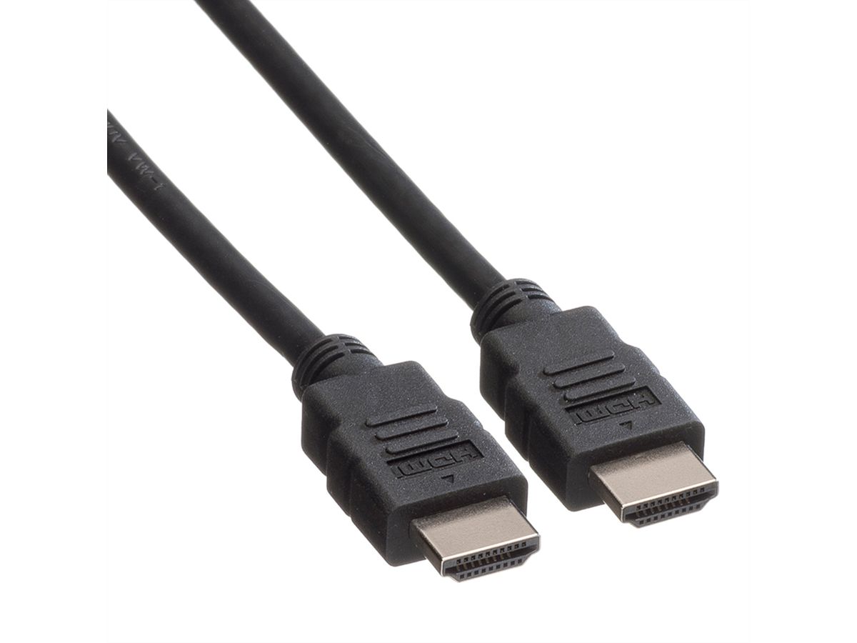 ROLINE HDMI High Speed Kabel mit Ethernet, LSOH, schwarz, 5 m