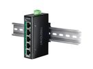 TRENDnet TI-PGLC50 5-Port Gigabit PoE+ Industrial DIN-Rail Mini Switch