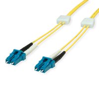 EasyLan LWL-LED-Patchkabel duplex 9/125µm OS2, LC/LC, gelb, 1 m