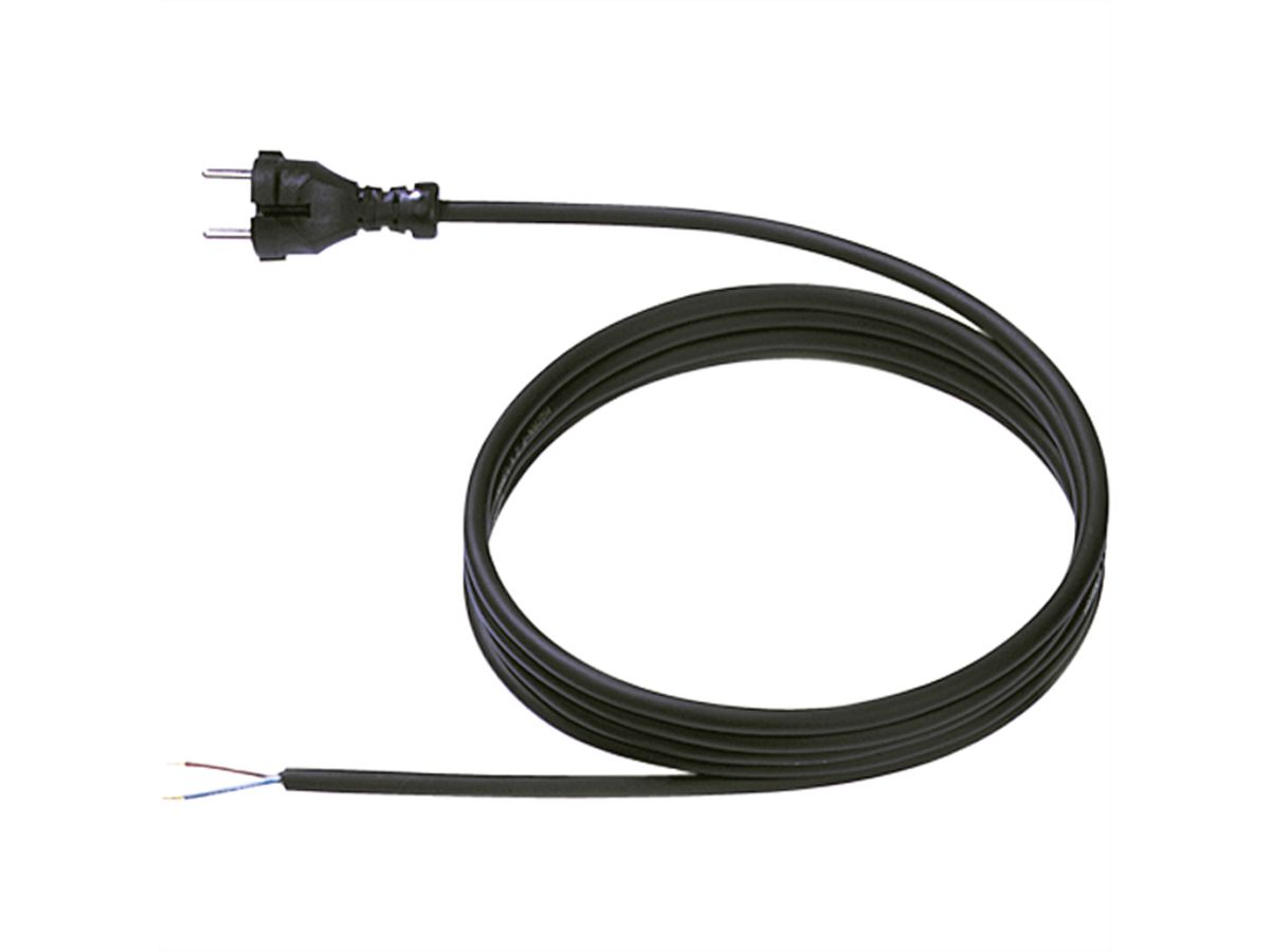 BACHMANN Neopren-Zltng. 2x1.0 3m schw., H07RN-F 24G/AEH