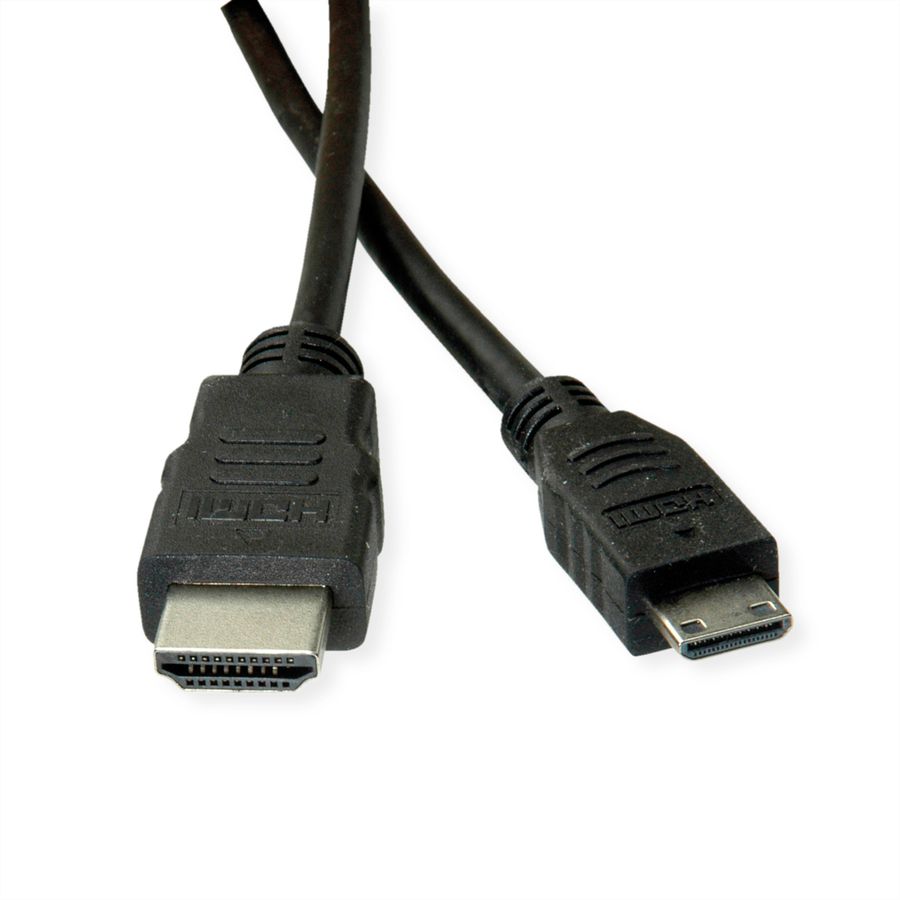 ROLINE GREEN HDMI High Speed Kabel mit Ethernet, HDMI ST - Mini HDMI ST, 2 m