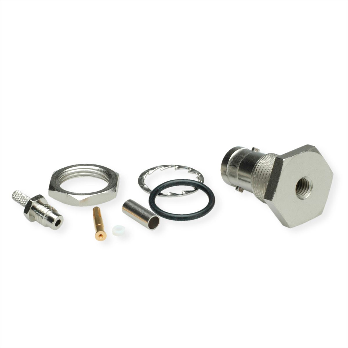 TELEGÄRTNER BNC-Kabeleinbaubuchse 75 Ohm, für RG179 crimp
