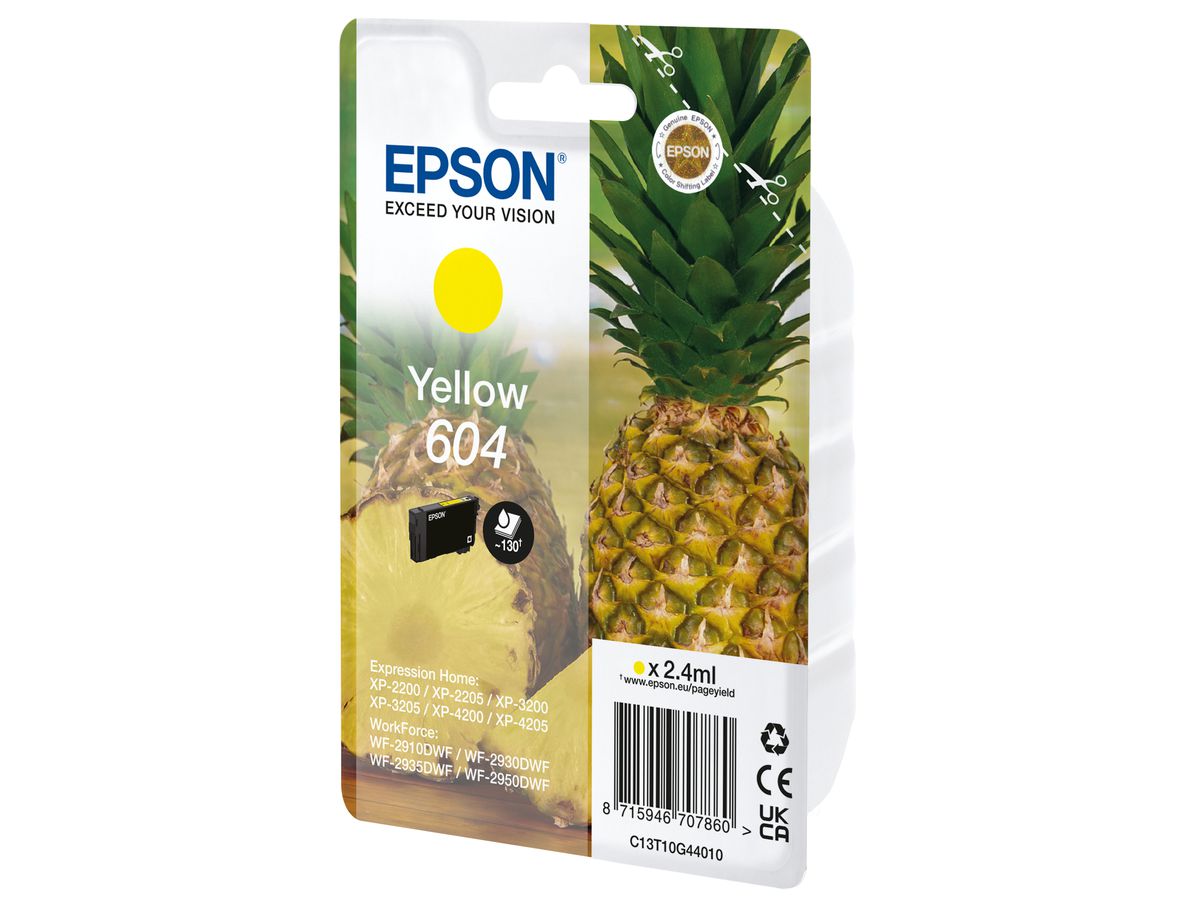 Epson 604 Druckerpatrone 1 Stück(e) Original Standardertrag Gelb