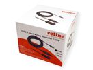 ROLINE USB 3.2 Gen 1 Aktives Repeater Kabel, schwarz, 10 m