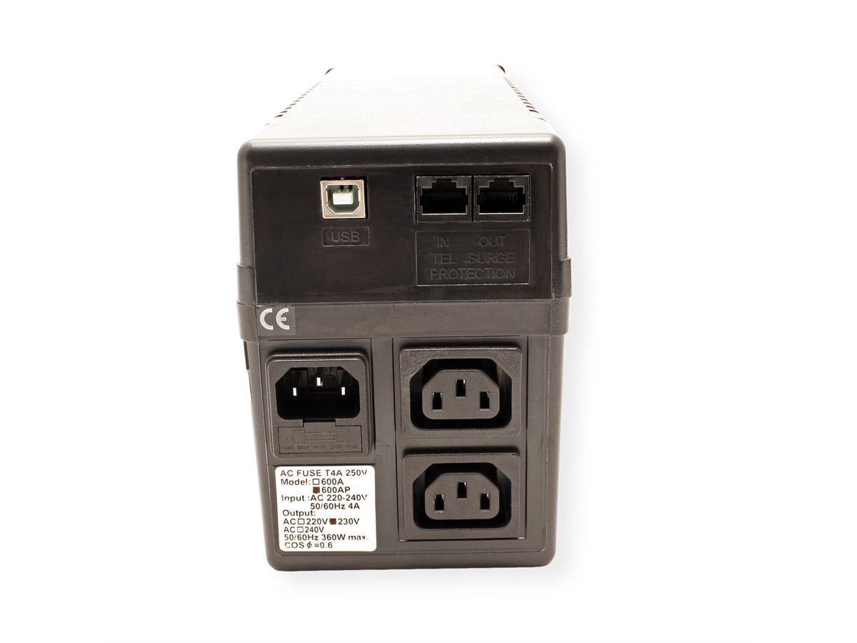 VALUE UPS 600 -  Line Interaktive USV mit USB Port