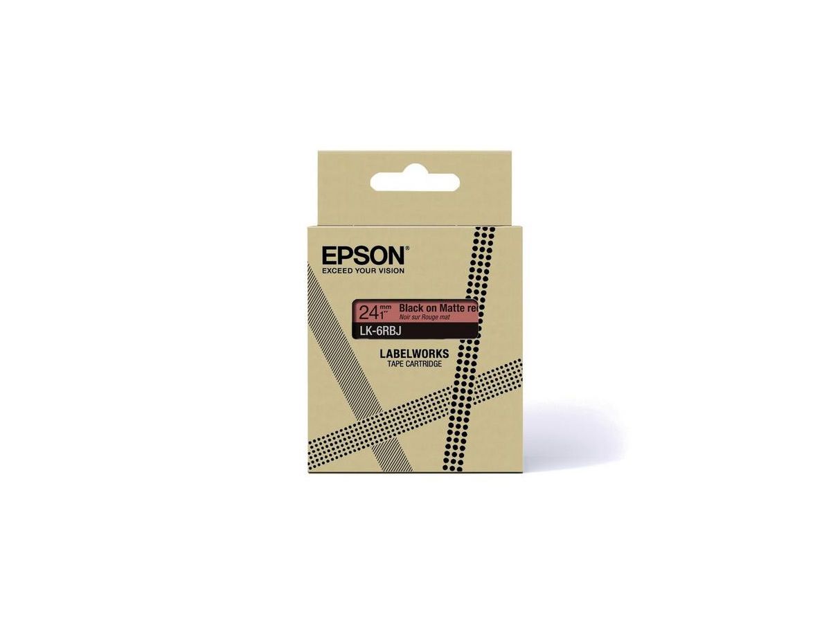 Epson C53S672072 Druckeretikett Schwarz, Rot