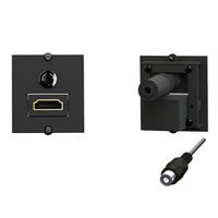 BACHMANN Rahmen 1xHDMI 90°+1xMiniklinke