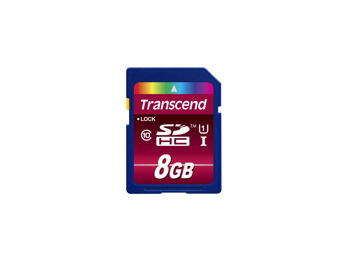 Transcend TS8GSDHC10U1 8GB SDHC UHS-I Klasse 10 Speicherkarte