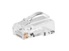 ROLINE RJ45 Stecker, ungeschirmt, Cat.6/6A (Class E/EA), Easy Pass-Through Modularstecker, für Massiv-/Litzendraht, 10 St.