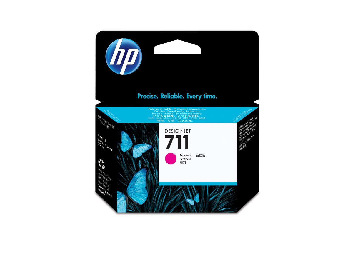 HP 711 Magenta DesignJet Tintenpatrone, 29 ml