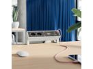 BACHMANN DESK2 2xCH 1xUSB A/C 22W, 0,2m GST18 RAL9010 Schweiz