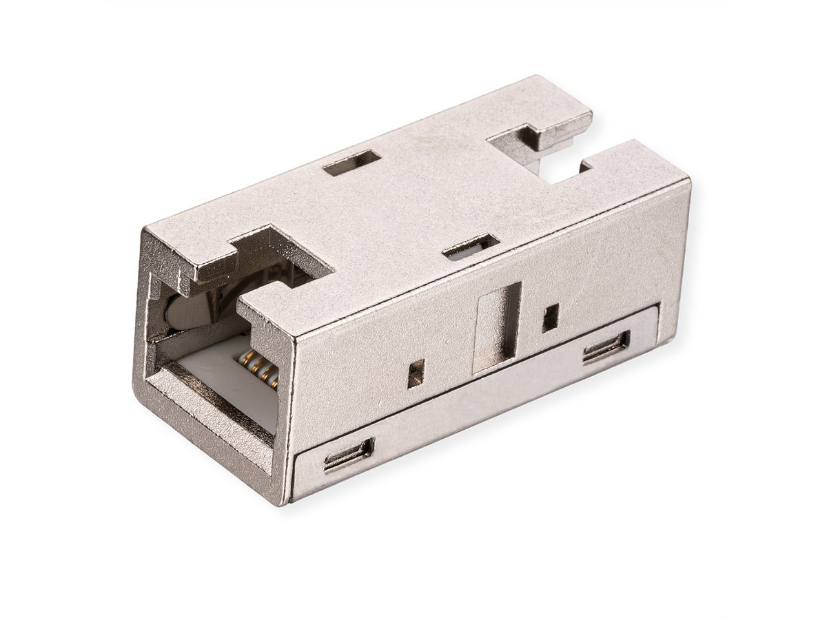 ROLINE RJ-45 Kupplung geschirmt, Kat.6A (Class EA), Metallgehäuse