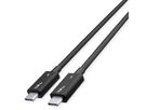 ROLINE Thunderbolt™ 5 Kabel, C-C, ST/ST, 80Gbit/s, 240W, passiv, schwarz, 0,8 m