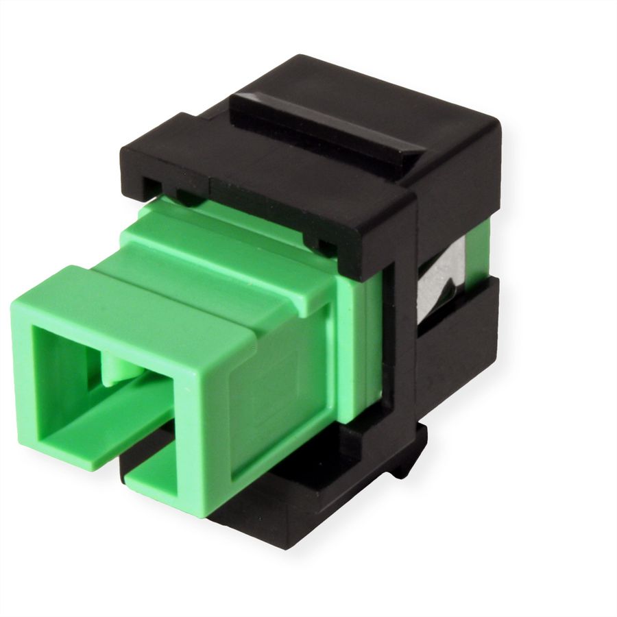 ROLINE Keystone LWL-Adapter SC/SC Simplex, Single Mode, OS2, APC