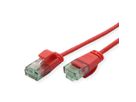 ROLINE RM UTP DataCenter Patchkabel Kat.6A (Class EA), slim, rot, 1,5 m