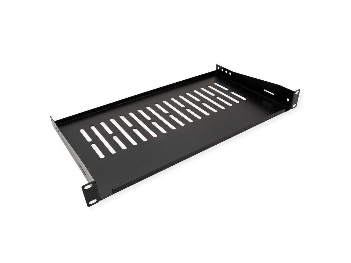 VALUE 19-Zoll-Geräteträger 1 HE, T: 250mm, max. 10 kg, U-Form, schwarz